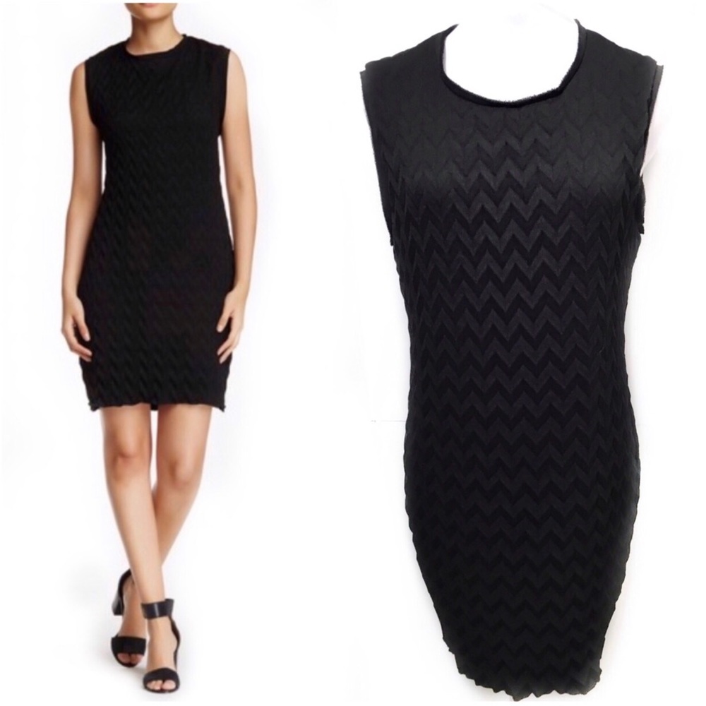 Asilio Medium Black Sheath Dress Fine China